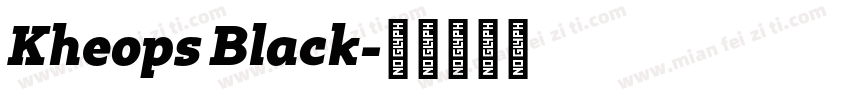 Kheops Black字体转换